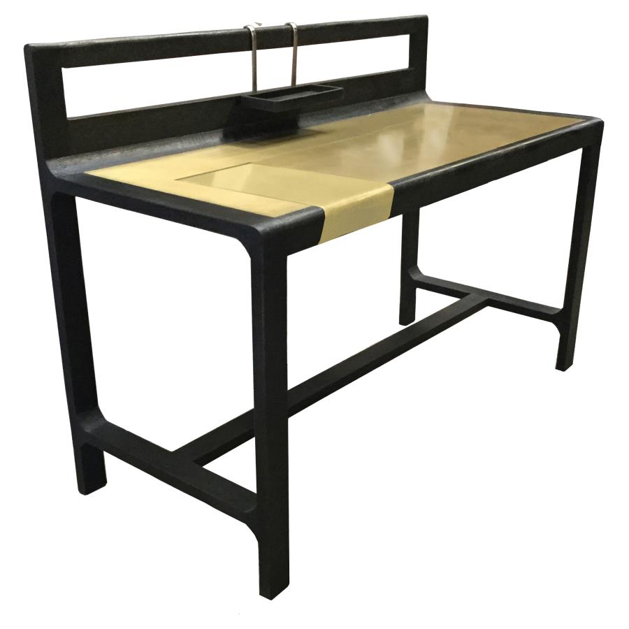 Coaster Purston Writing Desk with Hidden Storage Black and Brass Model 991022