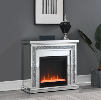 Coaster Lorelai Rectangular Freestanding Fireplace Mirror Model 991047