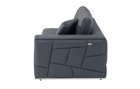 998 DivanItalia Dark Gray Left Arm Facing Sectional – Top Grain Italian LeatherModel:  998-DK_GRAY-LAF-SECT