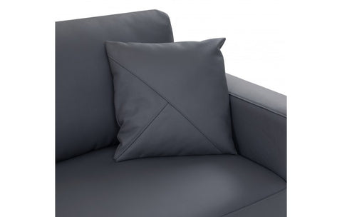 998 DivanItalia Dark Gray Left Arm Facing Sectional – Top Grain Italian LeatherModel:  998-DK_GRAY-LAF-SECT