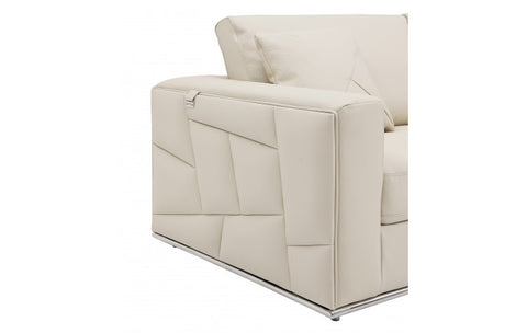 998 DivanItalia Cream Right Arm Facing Sectional – Top Grain Italian LeatherModel:  998-BEIGE-RAF-SECT