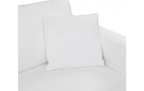 998 DivanItalia White Left Arm Facing Sectional – Top Grain Italian LeatherModel:  998-WHITE-LAF-SECT