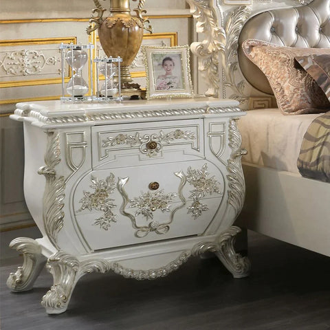 Vanaheim Antique White Finish Nightstand Model BD00672 By ACME Furniture