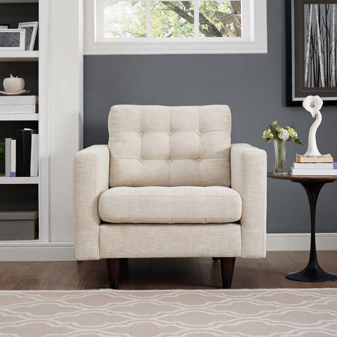 Empress Upholstered Fabric Armchair Modway Model: eei-1013