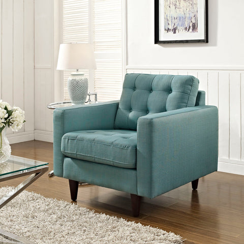 Empress Upholstered Fabric Armchair Modway Model: eei-1013