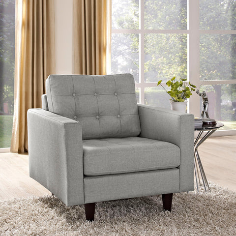 Empress Upholstered Fabric Armchair Modway Model: eei-1013