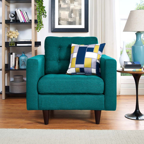 Empress Upholstered Fabric Armchair Modway Model: eei-1013