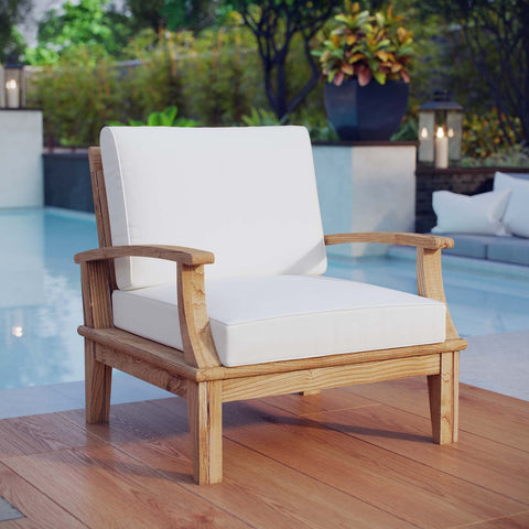 Marina Outdoor Patio Teak Armchair Modway Model: eei-1143