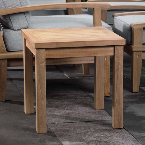 Marina Outdoor Patio Teak Side Table Modway Model: eei-1155