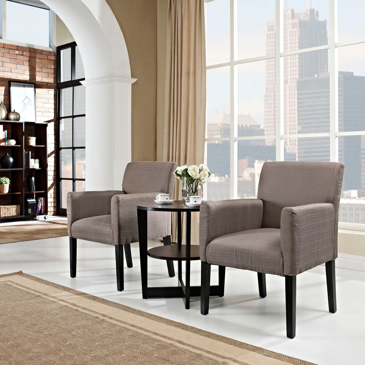 Chloe Armchair Set of 2 Modway Model: EEI-1299-GRY