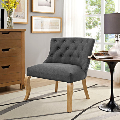 Royal Upholstered Fabric Armchair Modway Model: eei-1403
