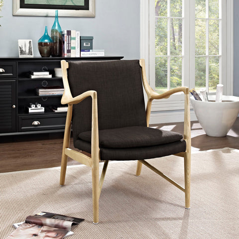 Makeshift Upholstered Fabric Lounge Chair Modway Model: eei-1440