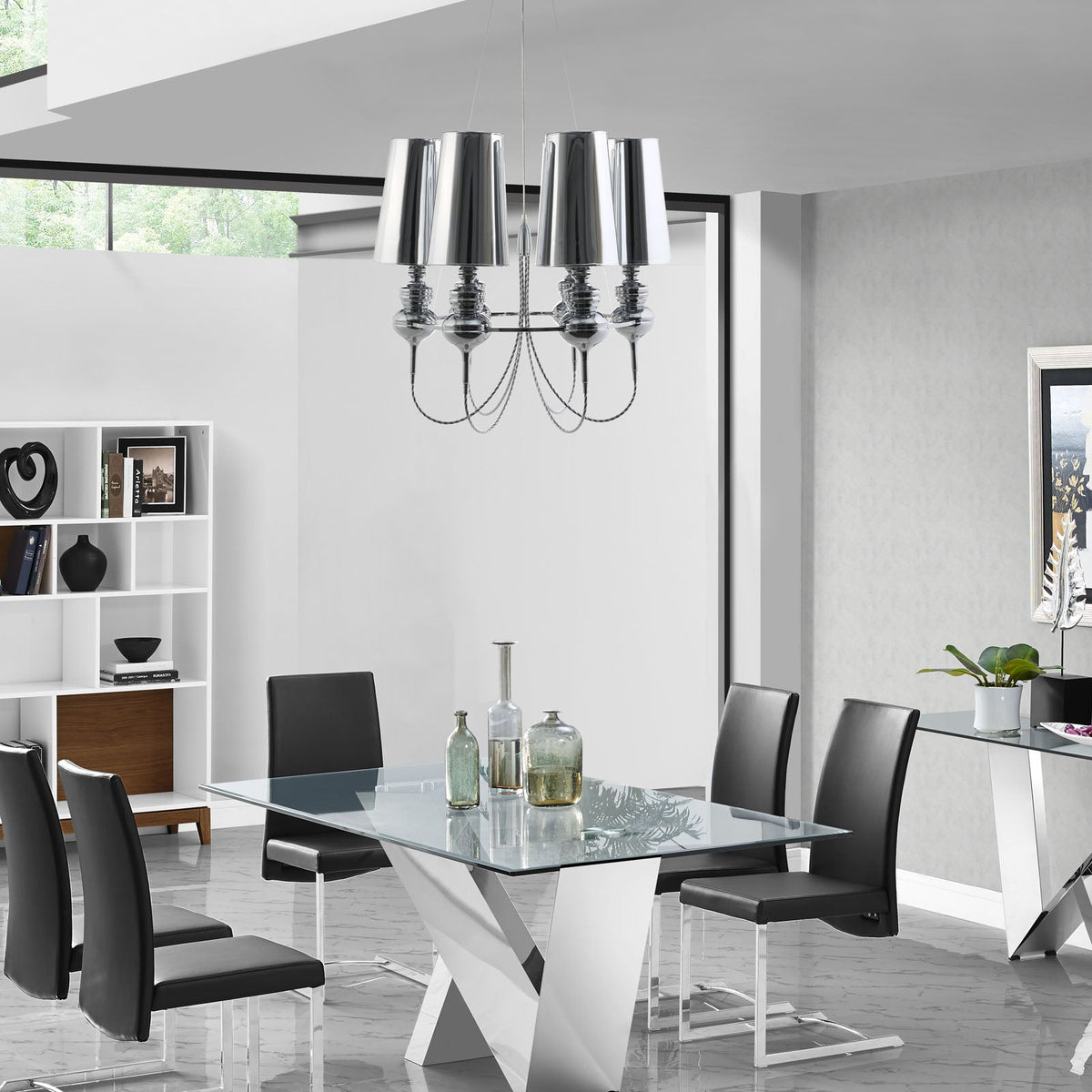 Tapestry Stainless Steel Chandelier Modway Model: eei-1555