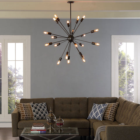 Beam Stainless Steel Chandelier Modway Model: eei-1562