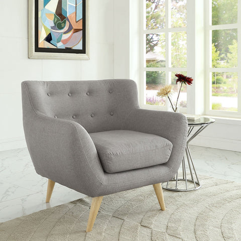 Remark Upholstered Fabric Armchair Modway Model: eei-1631