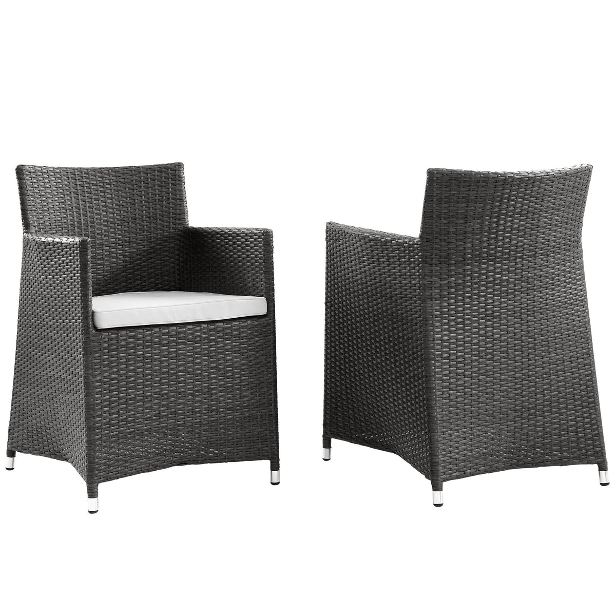Junction Armchair Outdoor Patio Wicker Set of 2 Modway Model: eei-1738