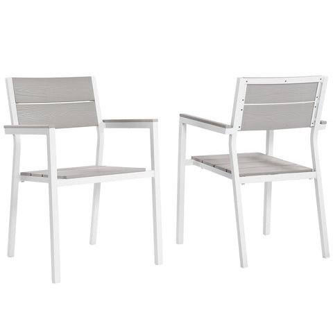 Maine Dining Armchair Outdoor Patio Set of 2 Modway Model: eei-1739