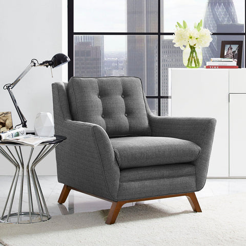 Beguile Upholstered Fabric Armchair Modway Model: eei-1798
