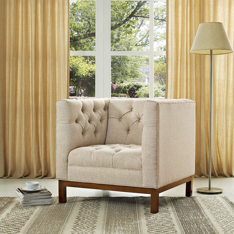 Panache Upholstered Fabric Armchair Modway Model: eei-1801