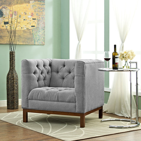 Panache Upholstered Fabric Armchair Modway Model: eei-1801