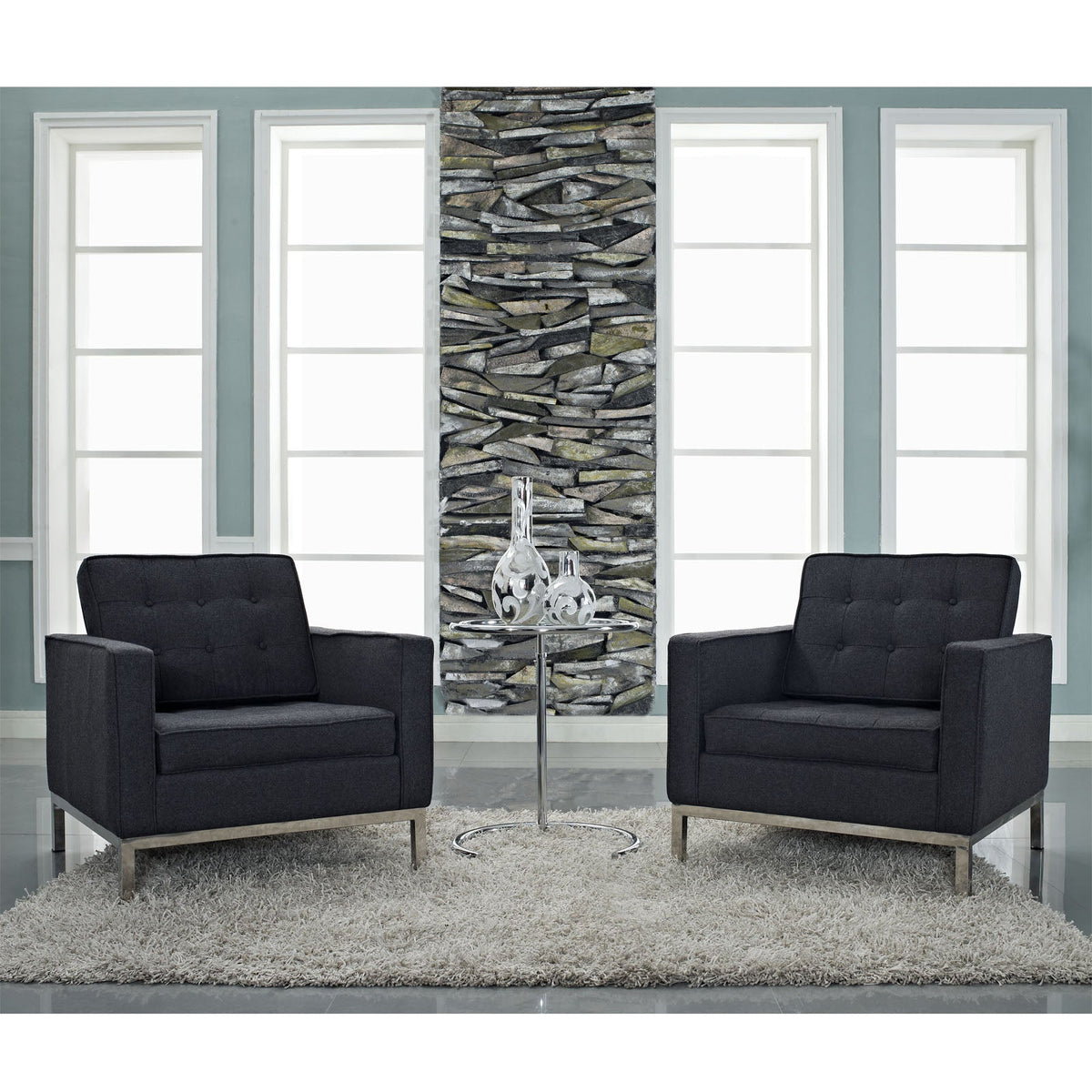 Loft Wool Armchair Modway Model: eei-184