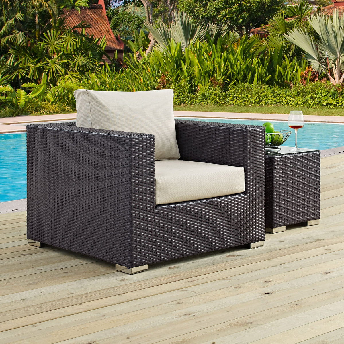 Convene Outdoor Patio Armchair Modway Model: eei-1906
