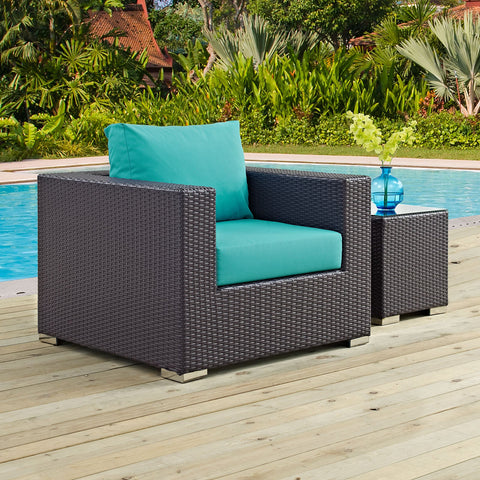 Convene Outdoor Patio Armchair Modway Model: eei-1906