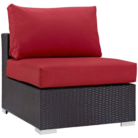 Convene Outdoor Patio Armless Modway Model: eei-1910
