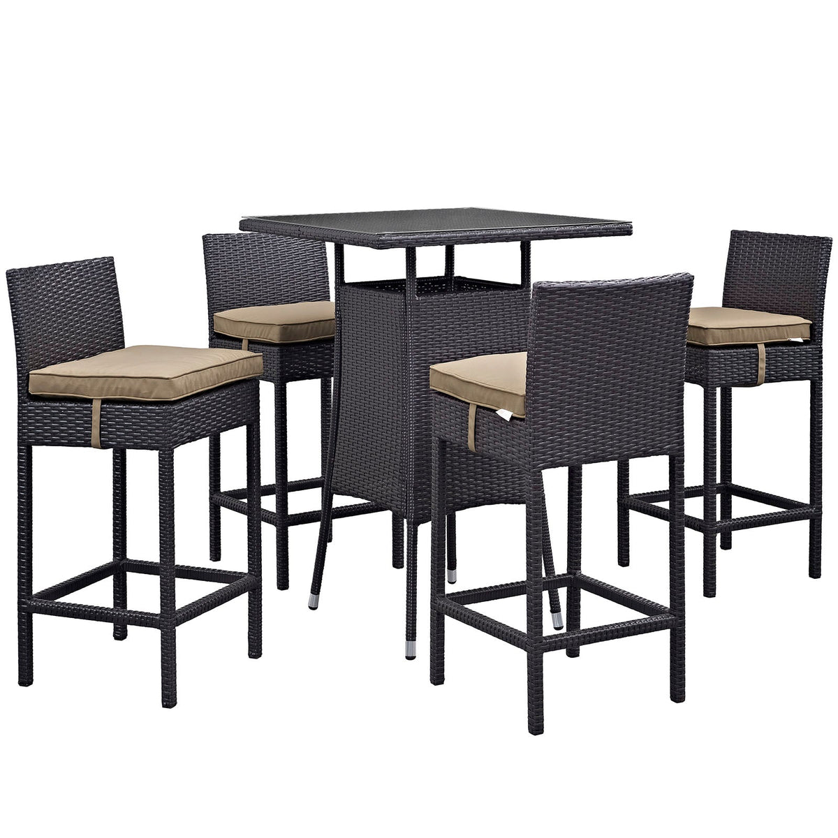 Convene 5 Piece Outdoor Patio Pub Set Modway Model: eei-1963