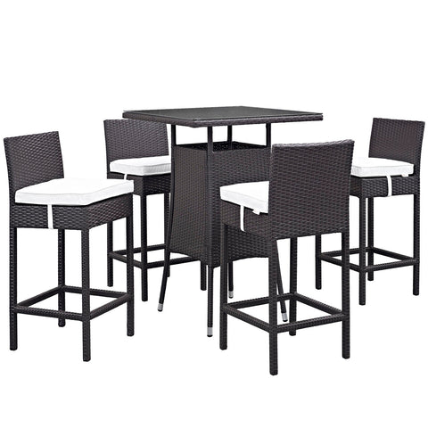Convene 5 Piece Outdoor Patio Pub Set Modway Model: eei-1963