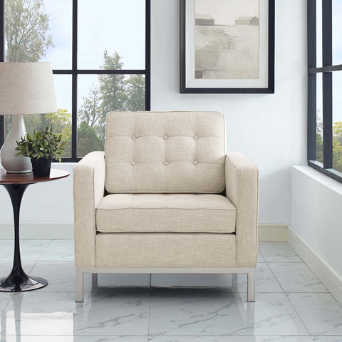 Loft Upholstered Fabric Armchair Modway Model: eei-2050