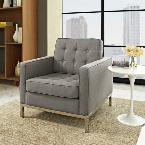 Loft Upholstered Fabric Armchair Modway Model: eei-2050