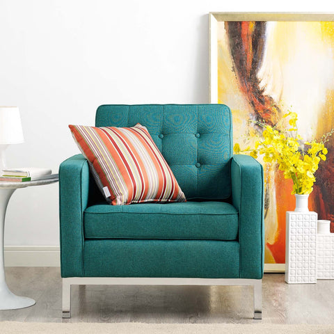 Loft Upholstered Fabric Armchair Modway Model: eei-2050