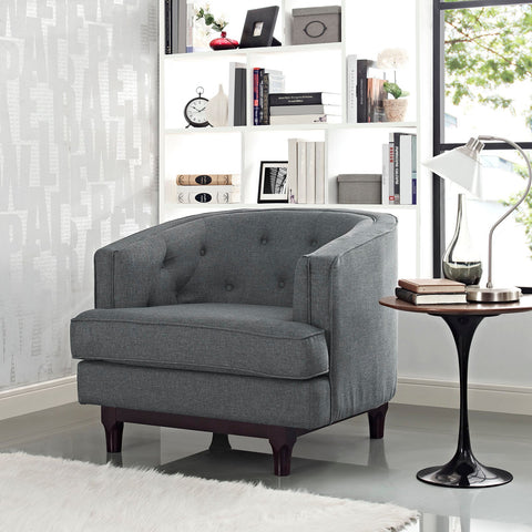 Coast Upholstered Fabric Armchair Modway Model: eei-2130