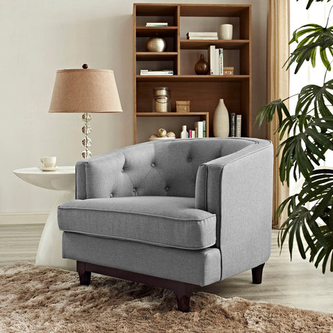 Coast Upholstered Fabric Armchair Modway Model: eei-2130