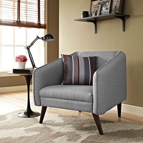 Slide Upholstered Fabric Armchair Modway Model: eei-2132