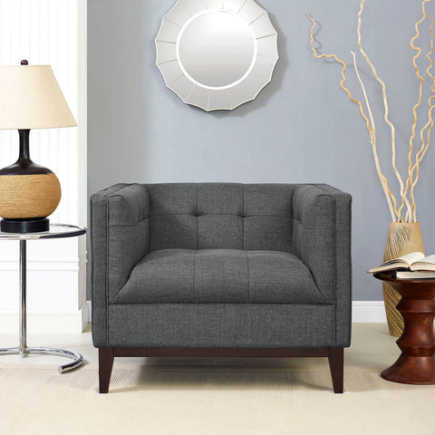 Serve Upholstered Fabric Armchair Modway Model: eei-2134