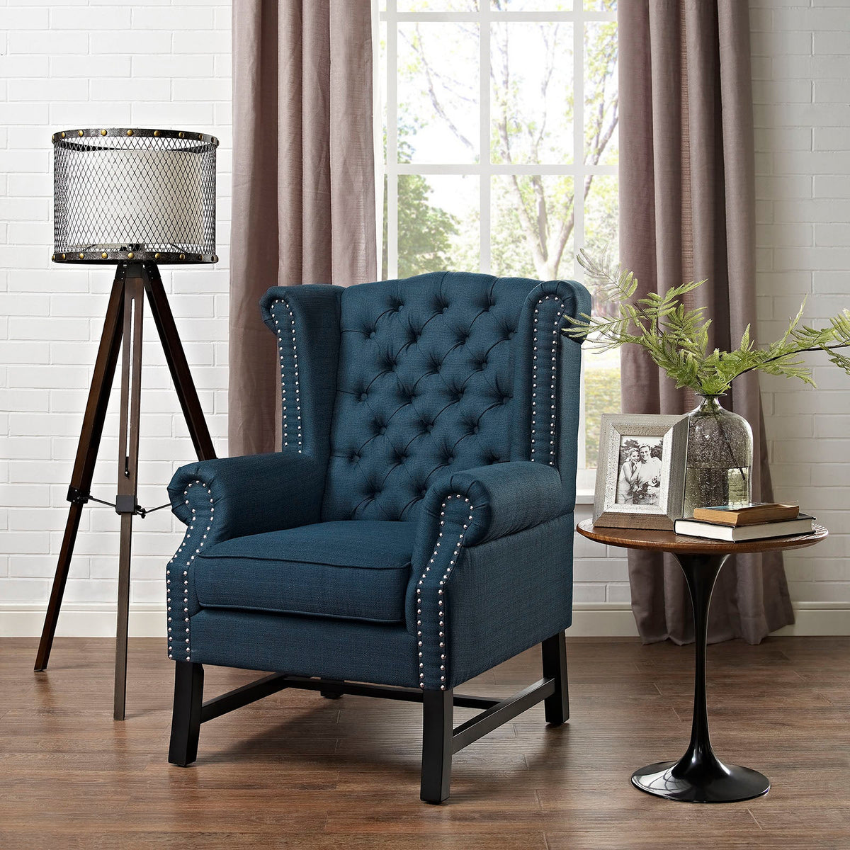 Steer Upholstered Fabric Armchair Modway Model: eei-2150