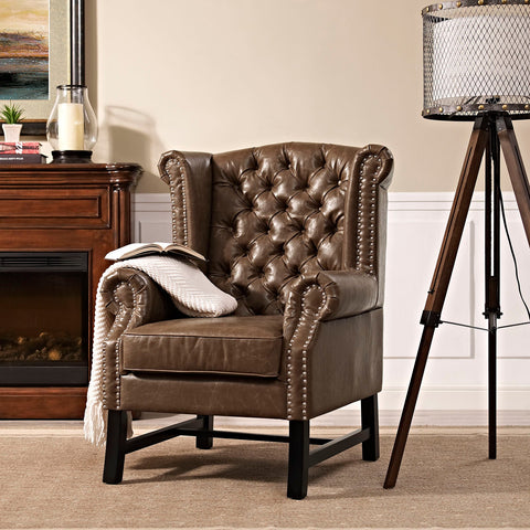 Steer Upholstered Vinyl Armchair Modway Model: eei-2151