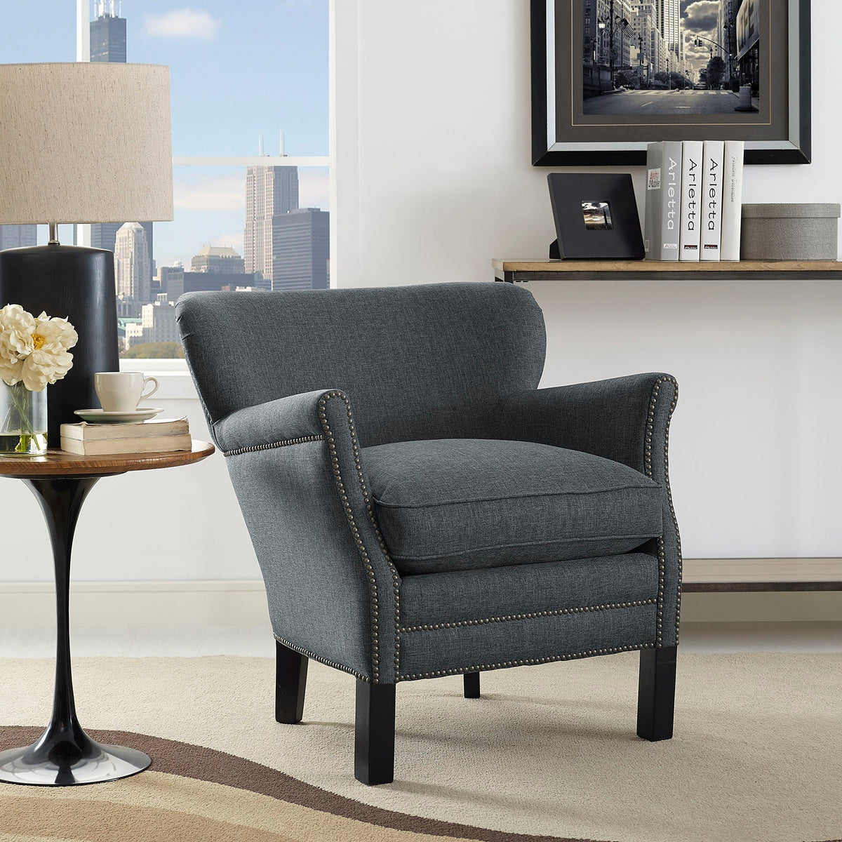 Key Upholstered Fabric Armchair Modway Model: eei-2152