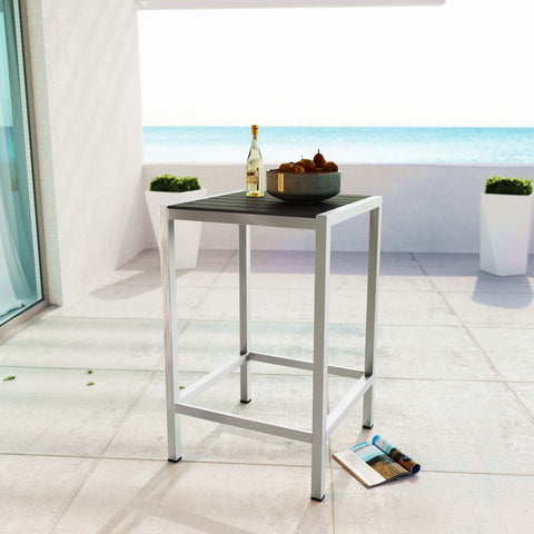 Shore Outdoor Patio Aluminum Bar Table Modway Model: eei-2256