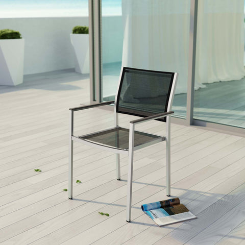 Shore Outdoor Patio Aluminum Dining Chair Modway Model: eei-2272