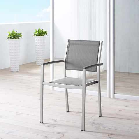 Shore Outdoor Patio Aluminum Dining Chair Modway Model: eei-2272
