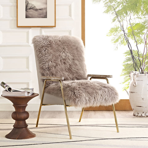 Sprint Sheepskin Armchair Modway Model: eei-2305