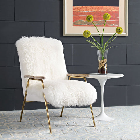 Sprint Sheepskin Armchair Modway Model: eei-2305