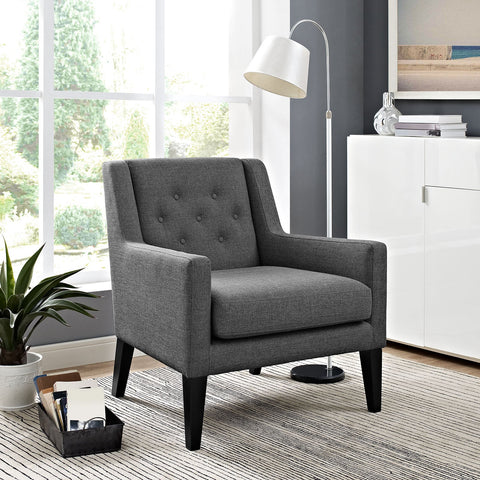 Earnest Upholstered Fabric Armchair Modway Model: eei-2308