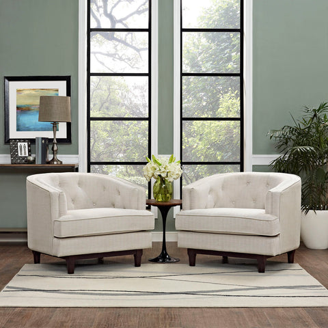 Coast Armchairs Set of 2 Modway Model: eei-2449
