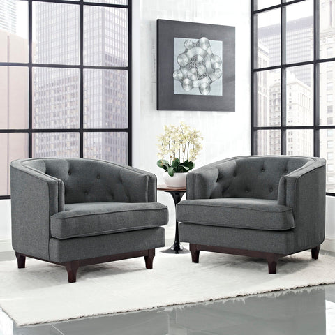 Coast Armchairs Set of 2 Modway Model: eei-2449