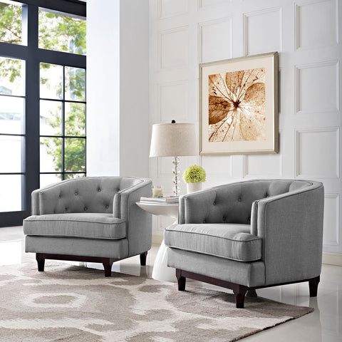 Coast Armchairs Set of 2 Modway Model: eei-2449