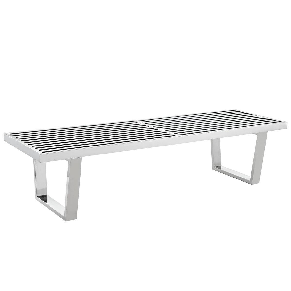 Sauna 5' Stainless Steel Bench Modway Model: eei-246